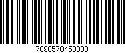 Código de barras (EAN, GTIN, SKU, ISBN): '7898578450333'