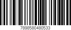 Código de barras (EAN, GTIN, SKU, ISBN): '7898580480533'