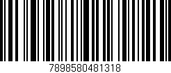 Código de barras (EAN, GTIN, SKU, ISBN): '7898580481318'