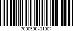 Código de barras (EAN, GTIN, SKU, ISBN): '7898580481387'
