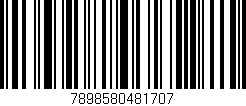 Código de barras (EAN, GTIN, SKU, ISBN): '7898580481707'