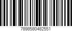 Código de barras (EAN, GTIN, SKU, ISBN): '7898580482551'