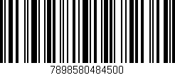 Código de barras (EAN, GTIN, SKU, ISBN): '7898580484500'