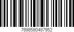 Código de barras (EAN, GTIN, SKU, ISBN): '7898580487952'