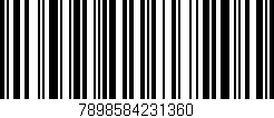 Código de barras (EAN, GTIN, SKU, ISBN): '7898584231360'