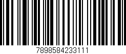 Código de barras (EAN, GTIN, SKU, ISBN): '7898584233111'
