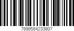 Código de barras (EAN, GTIN, SKU, ISBN): '7898584233807'