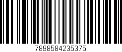 Código de barras (EAN, GTIN, SKU, ISBN): '7898584235375'