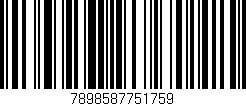 Código de barras (EAN, GTIN, SKU, ISBN): '7898587751759'