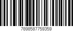 Código de barras (EAN, GTIN, SKU, ISBN): '7898587759359'