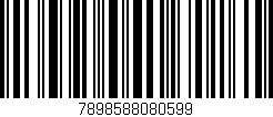 Código de barras (EAN, GTIN, SKU, ISBN): '7898588080599'