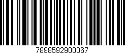 Código de barras (EAN, GTIN, SKU, ISBN): '7898592900067'