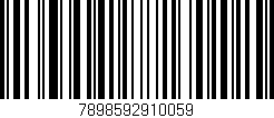Código de barras (EAN, GTIN, SKU, ISBN): '7898592910059'