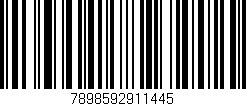 Código de barras (EAN, GTIN, SKU, ISBN): '7898592911445'