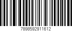 Código de barras (EAN, GTIN, SKU, ISBN): '7898592911612'