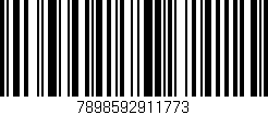Código de barras (EAN, GTIN, SKU, ISBN): '7898592911773'