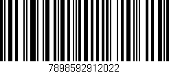 Código de barras (EAN, GTIN, SKU, ISBN): '7898592912022'