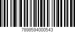 Código de barras (EAN, GTIN, SKU, ISBN): '7898594000543'