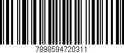Código de barras (EAN, GTIN, SKU, ISBN): '7898594720311'
