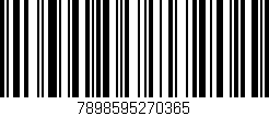 Código de barras (EAN, GTIN, SKU, ISBN): '7898595270365'