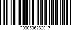 Código de barras (EAN, GTIN, SKU, ISBN): '7898596262017'