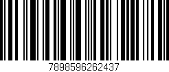 Código de barras (EAN, GTIN, SKU, ISBN): '7898596262437'