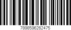 Código de barras (EAN, GTIN, SKU, ISBN): '7898596262475'