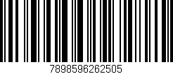 Código de barras (EAN, GTIN, SKU, ISBN): '7898596262505'