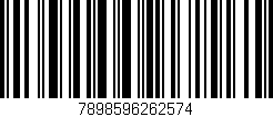 Código de barras (EAN, GTIN, SKU, ISBN): '7898596262574'