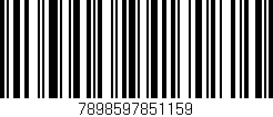 Código de barras (EAN, GTIN, SKU, ISBN): '7898597851159'