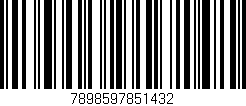 Código de barras (EAN, GTIN, SKU, ISBN): '7898597851432'