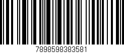 Código de barras (EAN, GTIN, SKU, ISBN): '7898598383581'