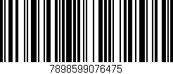 Código de barras (EAN, GTIN, SKU, ISBN): '7898599076475'