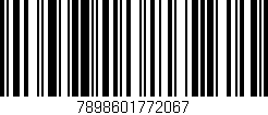 Código de barras (EAN, GTIN, SKU, ISBN): '7898601772067'