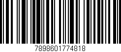 Código de barras (EAN, GTIN, SKU, ISBN): '7898601774818'
