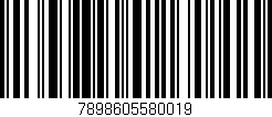 Código de barras (EAN, GTIN, SKU, ISBN): '7898605580019'