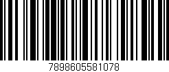 Código de barras (EAN, GTIN, SKU, ISBN): '7898605581078'
