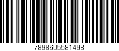 Código de barras (EAN, GTIN, SKU, ISBN): '7898605581498'