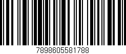 Código de barras (EAN, GTIN, SKU, ISBN): '7898605581788'