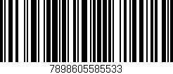 Código de barras (EAN, GTIN, SKU, ISBN): '7898605585533'