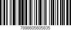 Código de barras (EAN, GTIN, SKU, ISBN): '7898605605835'
