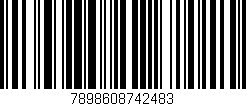Código de barras (EAN, GTIN, SKU, ISBN): '7898608742483'