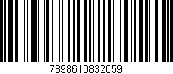 Código de barras (EAN, GTIN, SKU, ISBN): '7898610832059'