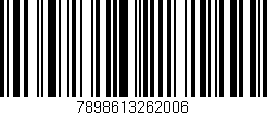 Código de barras (EAN, GTIN, SKU, ISBN): '7898613262006'