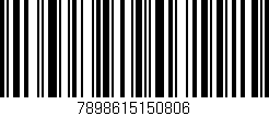 Código de barras (EAN, GTIN, SKU, ISBN): '7898615150806'