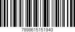 Código de barras (EAN, GTIN, SKU, ISBN): '7898615151940'