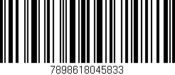Código de barras (EAN, GTIN, SKU, ISBN): '7898618045833'