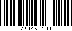 Código de barras (EAN, GTIN, SKU, ISBN): '7898625981810'