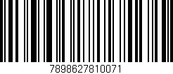 Código de barras (EAN, GTIN, SKU, ISBN): '7898627810071'