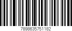 Código de barras (EAN, GTIN, SKU, ISBN): '7898635751182'
